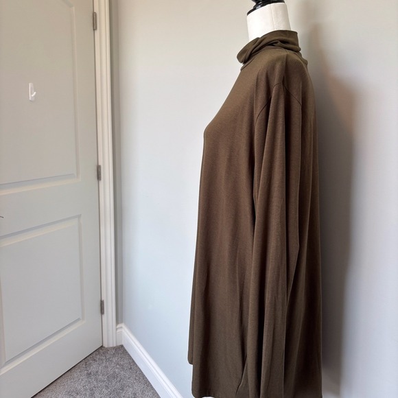 Tahari Size 3X Mock Neck Long Sleeve Turtle Neck Layer Piece Basic Soft Stretch - Picture 4 of 9